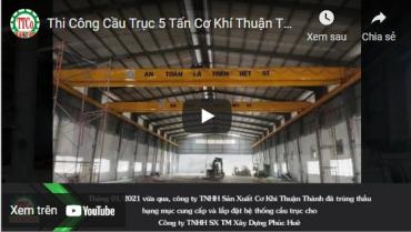 cầu trục dầm đôi 5 tấn chi phí rẻ 