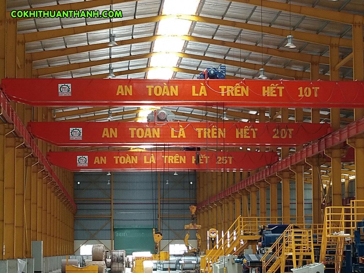 mua bán cầu trục 25 tấn tốt cơ khí Thuận Thành