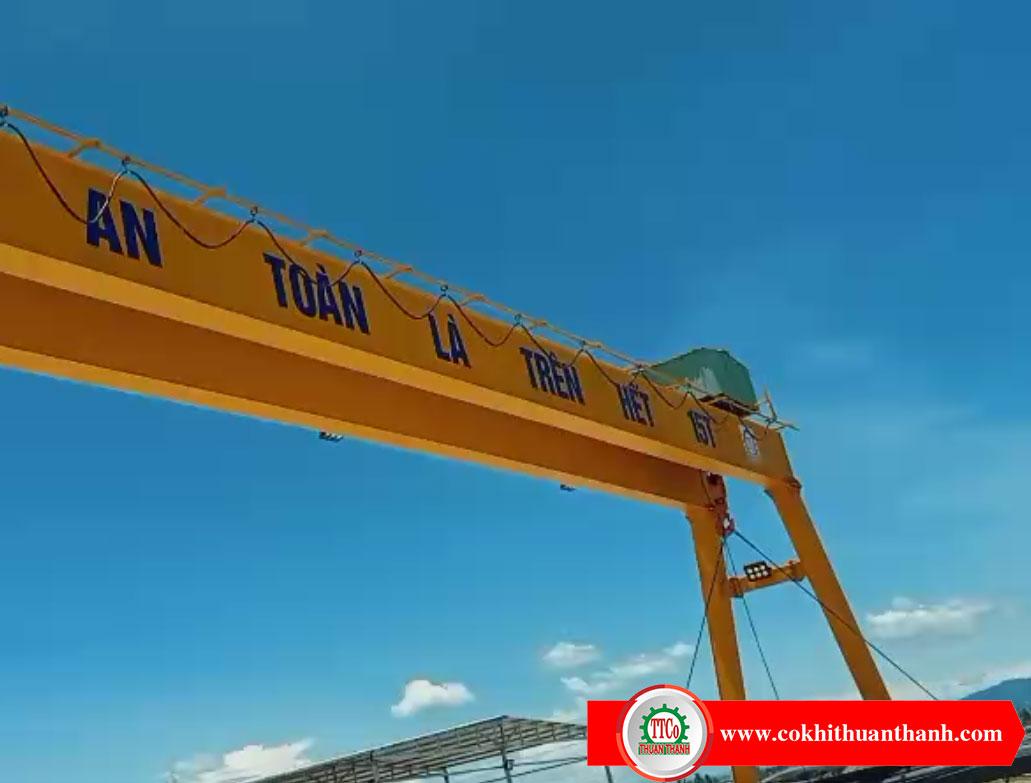 Sản xuất lắp đặt cầu trục dầm đôi trong năm 2023